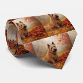 Cravate Terrier australien en automne Leaves automne Inspi (Roulé)