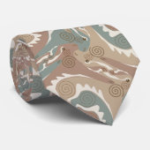 Cravate Tesselation de Hares à torsion stylisée 6b NT (Roulé)