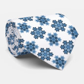 Cravate Tessellé Koch Snowflakes (Roulé)