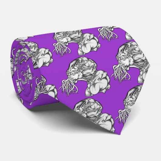 Cravate Tête de Cthulhu (Roulé)