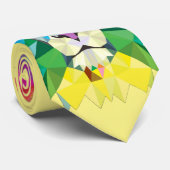 Cravate Tête de lion géométrique (Roulé)