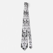 Cravate Tête de lion géométrique cool (Devant)