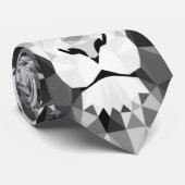 Cravate Tête de lion géométrique cool (Roulé)
