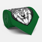 Cravate Tête de loup de face (Roulé)