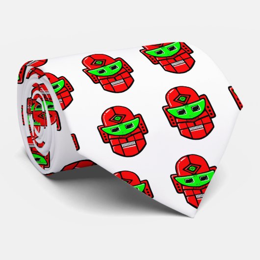 Cravate Tête Robot Rétro (Roulé)