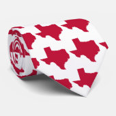 Cravate Texas en rouge (Roulé)