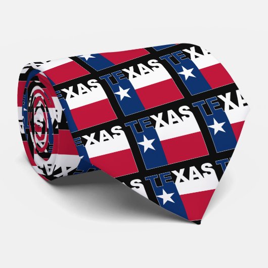 Cravate Texas Text flag (Roulé)
