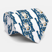 Cravate Texte de drapeau d'état de la Louisiane (Roulé)