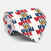 Cravate Texte de drapeau d'état du Missouri (Roulé)