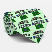 Cravate Texte de l'image du Dakota du Nord (Roulé)