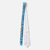 Cravate Texte usé et rayé Workout 247365 bleu (Dos)