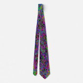 Cravate Texture Abstrait Multicolore Vibrant (Dos)