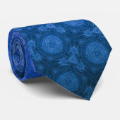 Cravate Texture bleue (Roulé)