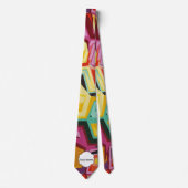 Cravate Texture colorée de trous (Devant)