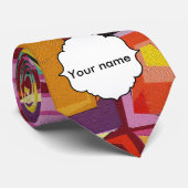 Cravate Texture colorée de trous (Roulé)