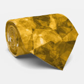 Cravate Texture crumplée jaune (Roulé)