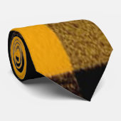 Cravate Texture de bûcheron de jaune de plaid de Buffalo (Roulé)