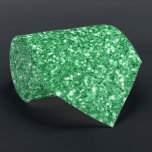 Cravate Texture de Parties scintillant verte moderne<br><div class="desc">Image d'une texture de parties scintillant verte. La cravate parfaite pour la Saint Patrick Day.</div>