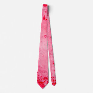 Cravate Texture de peinture grunge rose rouge