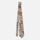 Cravate Texture de pierre rustique sur Terre tons Brown (Dos)