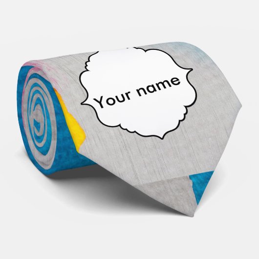 Cravate Texture de rayures d'aquarelles (Roulé)