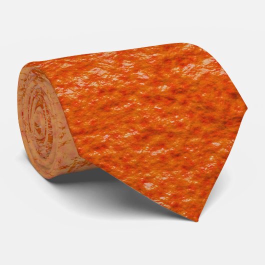 Cravate Texture écorce orange (Roulé)