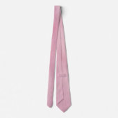 Cravate texture en cuir rose (Dos)