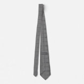Cravate Texture gris moyen (Dos)