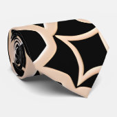 Cravate Texture marocaine traditionnelle Beige Motif moder (Roulé)