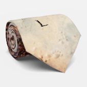 Cravate Texture métallique rouille brun cool Nom personnal (Roulé)