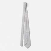 Cravate Texture Parties scintillant argent blanc brillant  (Dos)