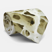 Cravate Texture poreuse magnifiée de l'os humain de hanche (Roulé)