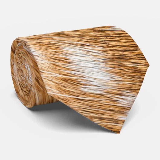 Cravate Texture repérée de fourrure de cerfs communs (Roulé)