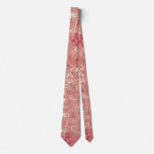 Cravate Texture rose en marbre d'or (Devant)