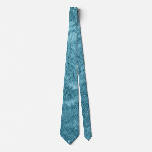 Cravate texture turquoise crique avec parties scintillant (Devant)