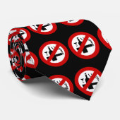 Cravate ⚠ thaïlandais de signe de ⚠ non-fumeurs d'alcool (Roulé)