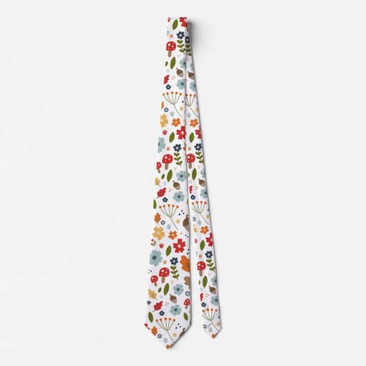 Cravate Thanksgiving Automne Couleurs Jours de Fêtes Thème (Devant)