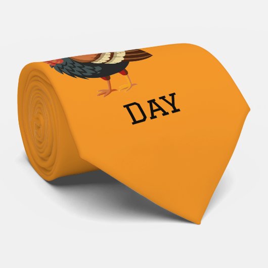 Cravate Thanksgiving Day Turkey Neck Tie (Roulé)