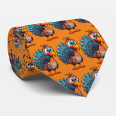Cravate Thanksgiving Drôle Turquie Necktie (Roulé)