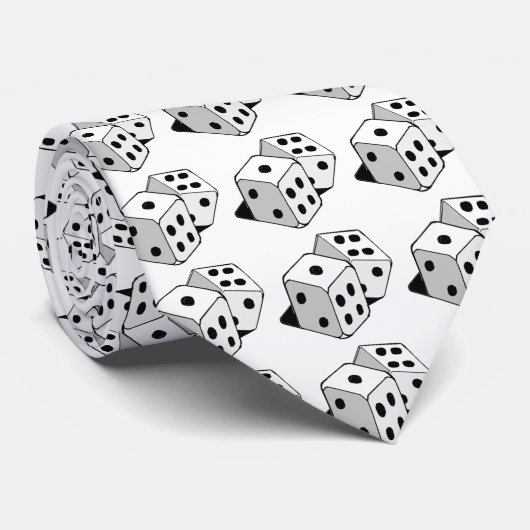 CRAVATE THE "DICE TIE" (Roulé)