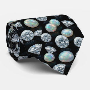 Cravate The Luxury Man Nœud Papillon Diamant Opale Black