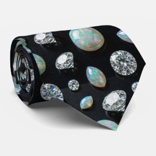 Cravate The Luxury Man Nœud Papillon Diamant Opale Black