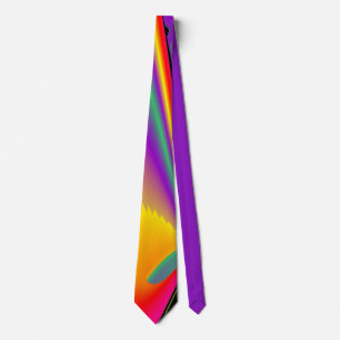 Cravate The Magic of Colors , Abstract 3D Rainbowart