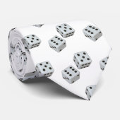 CRAVATE THE TIE FOR THE "MAN WHO LOVES DICE GAMES" (Roulé)