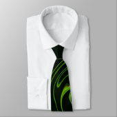 Cravate The Unique Black and Green Abstract Stripes (Attaché)