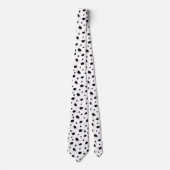 Cravate Thème de graduation noir et blanc cool (Devant)