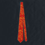 Cravate Thème Dragon chinois rouge et or<br><div class="desc">Une cravate rouge et or avec un motif de dragon unique à l'avant et à l'arrière de la cravate.</div>