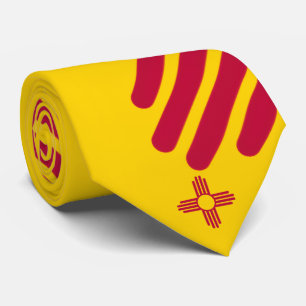 Cravate Thème du drapeau du Nouveau-Mexique