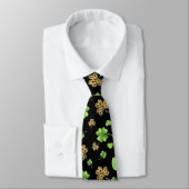 Cravate Thème Shamrock irlandais (Attaché)