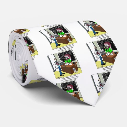 Cravate Théorie de relativité et du code fiscal (Roulé)